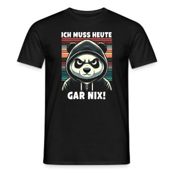 Je n’ai rien à faire aujourd’hui ! Crème glacée sarcastique - T-shirt homme - noir - Devant - AI Model Male 178 light (178cm)