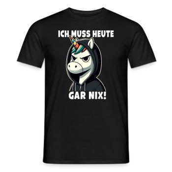 I don't have to say anything sarcastic today - Men's T-Shirt - black - Front - AI Model Male 178 light (178cm)
