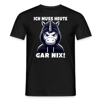 I don't have to say anything sarcastic today - Men's T-Shirt - black - Front - AI Model Male 178 light (178cm)
