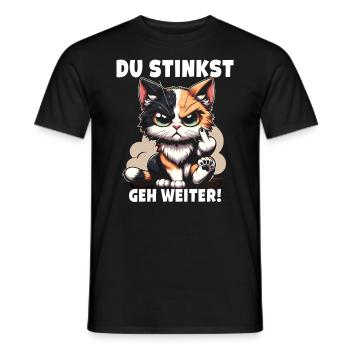 You stink Go on! Sarcastic - Men's T-Shirt - black - Front - AI Model Male 178 light (178cm)