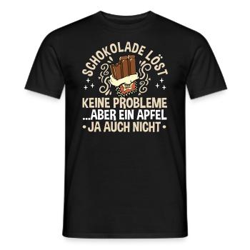 Amateurs de chocolat, de cacao et de chocolat - T-shirt homme - noir - Devant - AI Model Male 178 light (178cm)