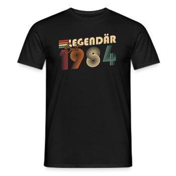 Legendary since 1984 - Men's T-Shirt - black - Front - AI Model Male 178 light (178cm)