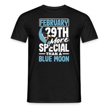 February 29th More Special Than a  Leap - Männer T-Shirt - Schwarz - Vorne - AI Model Male 178 light (178cm)