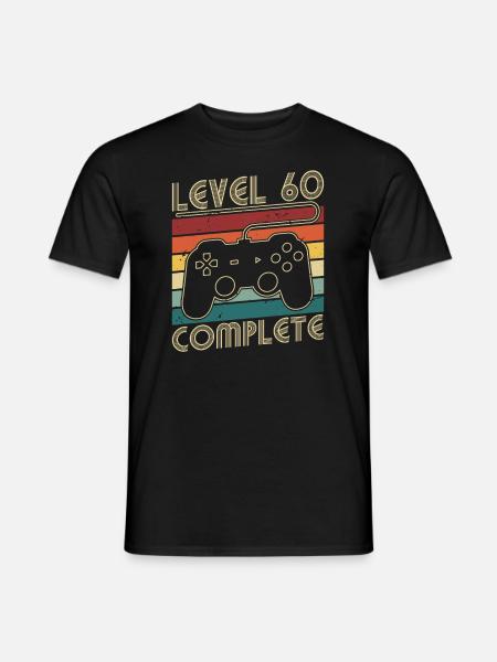 Level 60 Complete 60 Jahre Geburtstags Geschenk - Mænd T-shirt - sort