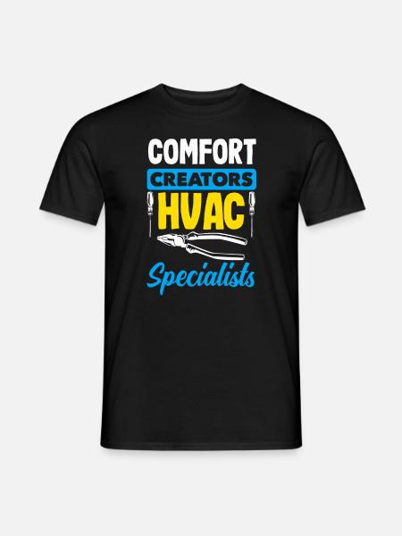 HVAC Expert Technician - Men's T-Shirt - black