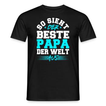 Best Dad In The World, Dad Gift For Dad - Men's T-Shirt - black - Front - AI Model Male 178 light (178cm)