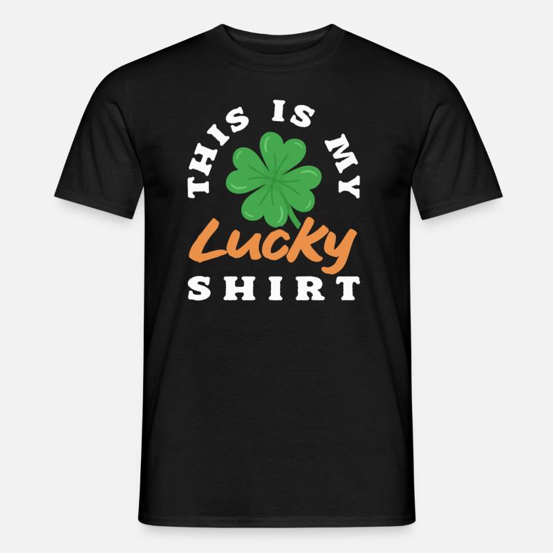 Lucky Clover Charm Essential - Men's T-Shirt - black