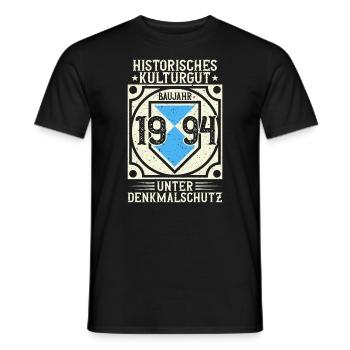 Baujahr 1994 Geboren, Geburtstag Jahrgang 1994 - Männer T-Shirt - Schwarz - Vorne - AI Model Male 178 light (178cm)