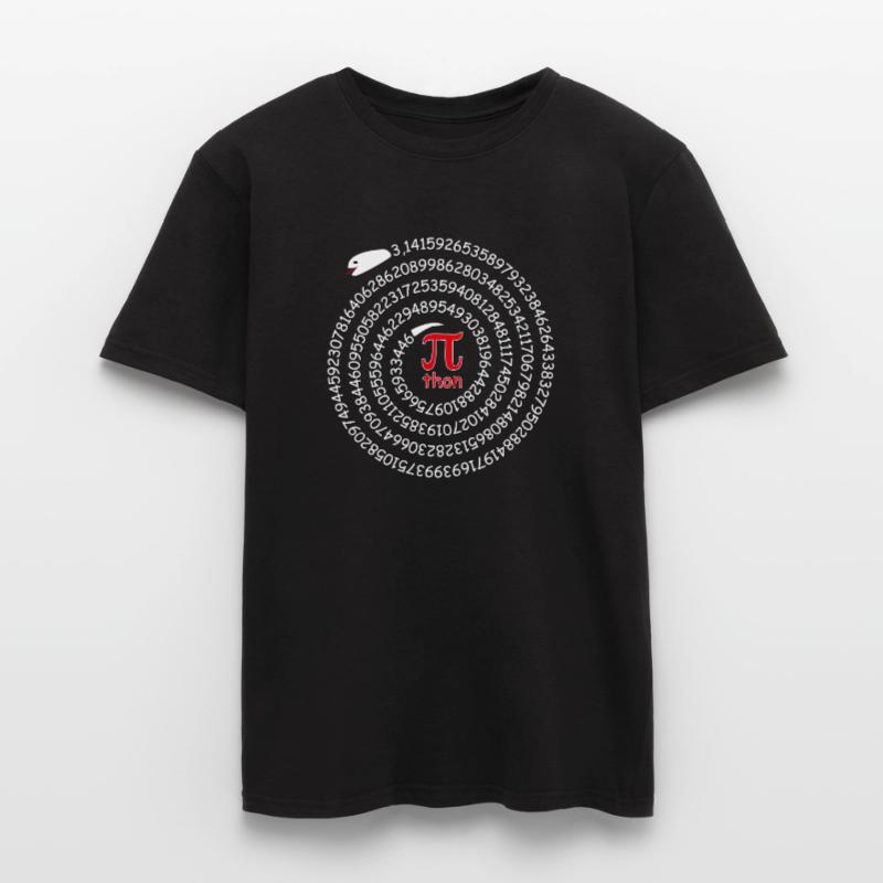 Pi Python Jeu de mots Cercle Nombre Serpent Math T-shirt homme