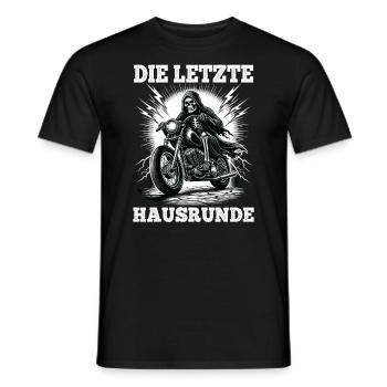 Skeleton Biker La dernière maison lap Fan de moto - T-shirt homme - noir - Devant - AI Model Male 178 light (178cm)
