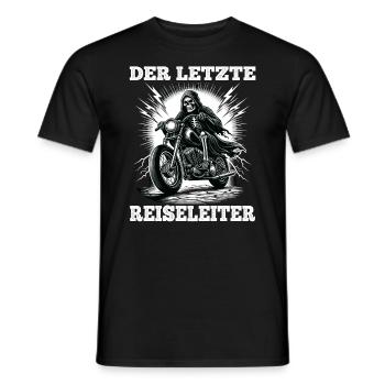 Skeleton Biker Le dernier guide touristique Fan de moto - T-shirt homme - noir - Devant - AI Model Male 178 light (178cm)