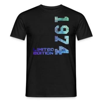 50e anniversaire homme femme 50 ans 1974 déco drôle - T-shirt homme - noir - Devant - AI Model Male 178 light (178cm)