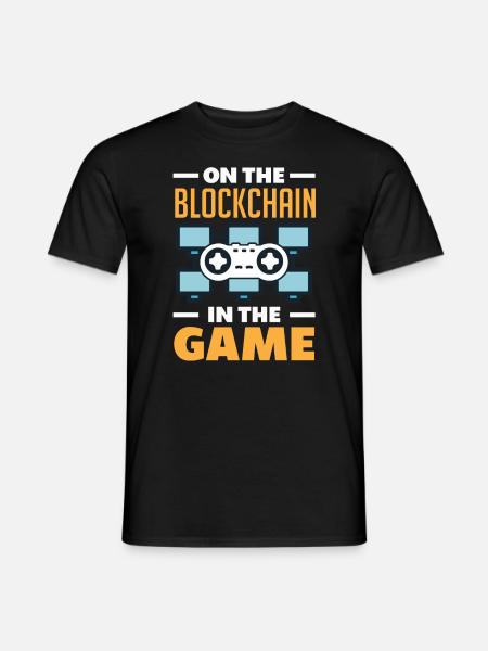 Cryptocurrency Rewards Gaming Blockchain Gamer - Men's T-Shirt - black
