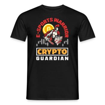 Cryptocurrency Rewards Gaming Blockchain Gamer - Men's T-Shirt - black - Front - AI Model Male 178 light (178cm)