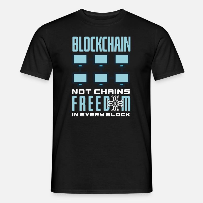 Cryptocurrency AI & Crypto Enthusiast Blockchain - Männer T-Shirt - Schwarz