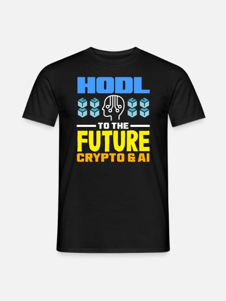 Cryptocurrency AI & Crypto Enthusiast Blockchain - Men's T-Shirt - black