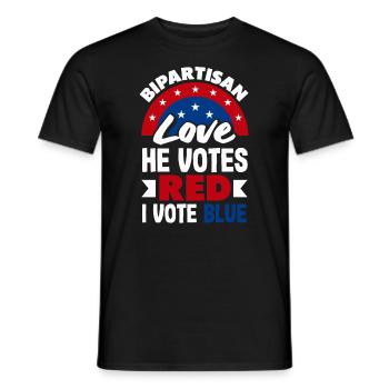 Electing Love Every Day Unity Patriotic American - Männer T-Shirt - Schwarz - Vorne - AI Model Male 178 light (178cm)
