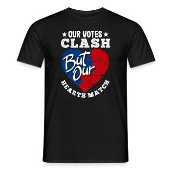 United In Love Unity Patriotic American - Männer T-Shirt - Schwarz - Vorne - AI Model Male 178 light (178cm)