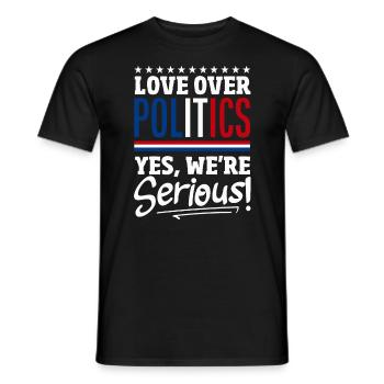 United In Love Unity Patriotic American - Männer T-Shirt - Schwarz - Vorne - AI Model Male 178 light (178cm)
