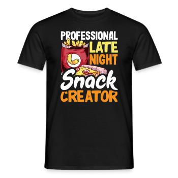 Professional Late Night Snack Creator - Männer T-Shirt - Schwarz - Vorne - AI Model Male 178 light (178cm)