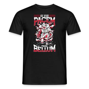 Si Vis Pacem Para Bellum, Lateinisch, Wikinger - Männer T-Shirt - Schwarz - Vorne - AI Model Male 178 light (178cm)