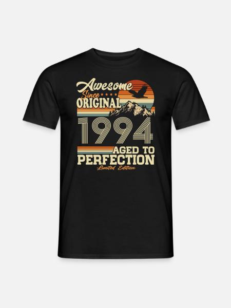Original 1994 Jahrgang Vintage Geburtstag Geschenk - Männer T-Shirt - Schwarz