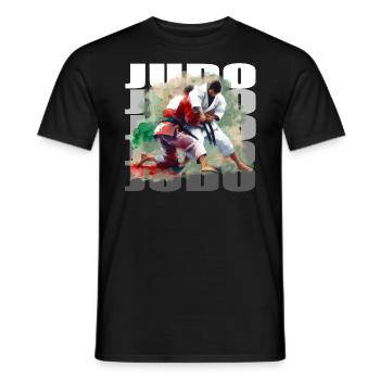 Judo - T-shirt homme - noir - Devant - AI Model Male 178 light (178cm)