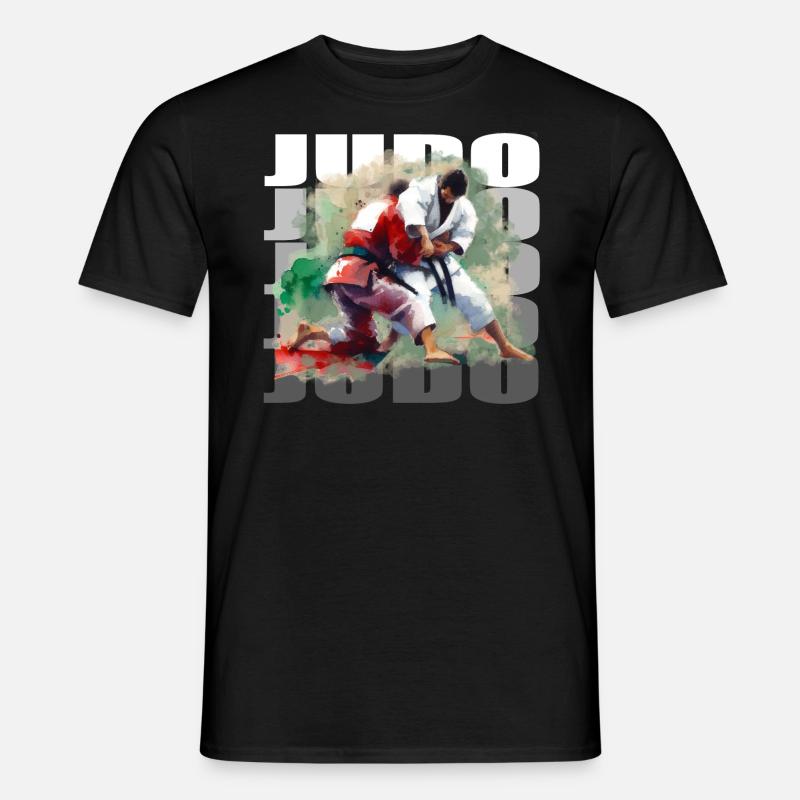 Judo - Männer T-Shirt - Schwarz