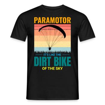 Motorschirmpilot Motorschirm Motorschirm - Männer T-Shirt - Schwarz - Vorne - AI Model Male 178 light (178cm)