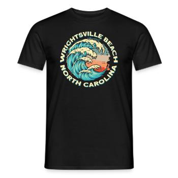 Wrightsville Beach, North Carolina - Männer T-Shirt - Schwarz - Vorne - AI Model Male 178 light (178cm)