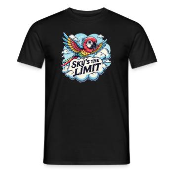 Grenzenlose Möglichkeiten Sky`s The Limit Bird - Männer T-Shirt - Schwarz - Vorne - AI Model Male 178 light (178cm)