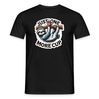 Nur Noch Eine Tasse Kaffee - Männer T-Shirt - Schwarz - Vorne - AI Model Male 178 light (178cm)