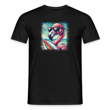 Reite Stilvoll Auf Den Wellen Mit Unserem Surf - Männer T-Shirt - Schwarz - Vorne - AI Model Male 178 light (178cm)