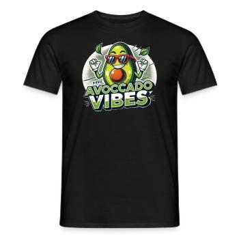 Bonne humeur avec nos vibrations d’avocat - T-shirt homme - noir - Devant - AI Model Male 178 light (178cm)