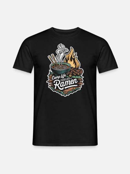 Camping Ramen Lovers - Männer T-Shirt - Schwarz
