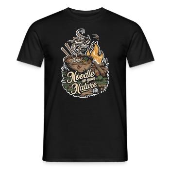 Camping Amateurs de Ramen - T-shirt homme - noir - Devant - AI Model Male 178 light (178cm)