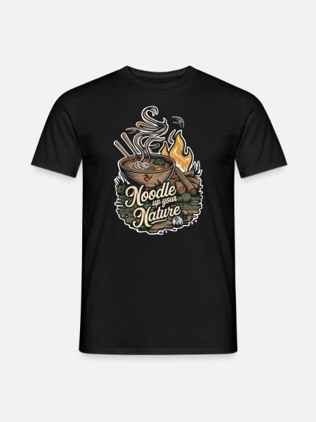 Camping Ramen Lovers - Männer T-Shirt - Schwarz