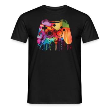 Gaming-legende Ich Habe Mein Spiel Unterbrochen, - Männer T-Shirt - Schwarz - Vorne - AI Model Male 178 light (178cm)