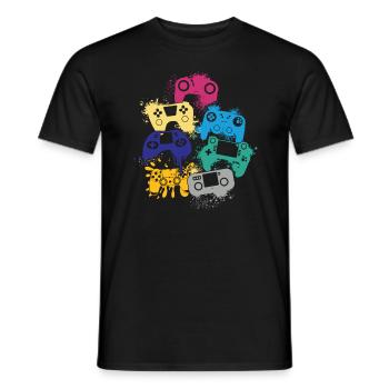 Gaming-legende Ich Habe Mein Spiel Unterbrochen, - Männer T-Shirt - Schwarz - Vorne - AI Model Male 178 light (178cm)