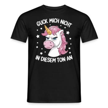 Don’t Look At Me In This Tone Licorne Drôle - T-shirt homme - noir - Devant - AI Model Male 178 light (178cm)