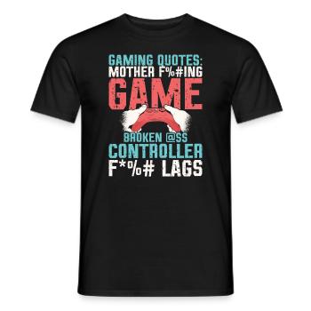 Cattura le frustrazioni del gioco. - T-shirt uomo - nero - Fronte - AI Model Male 178 light (178cm)