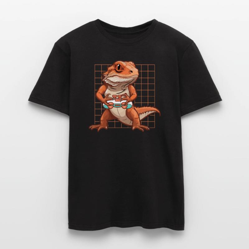 Spiele Controller Gaming Rex Dino Mit Controller Männer T-Shirt