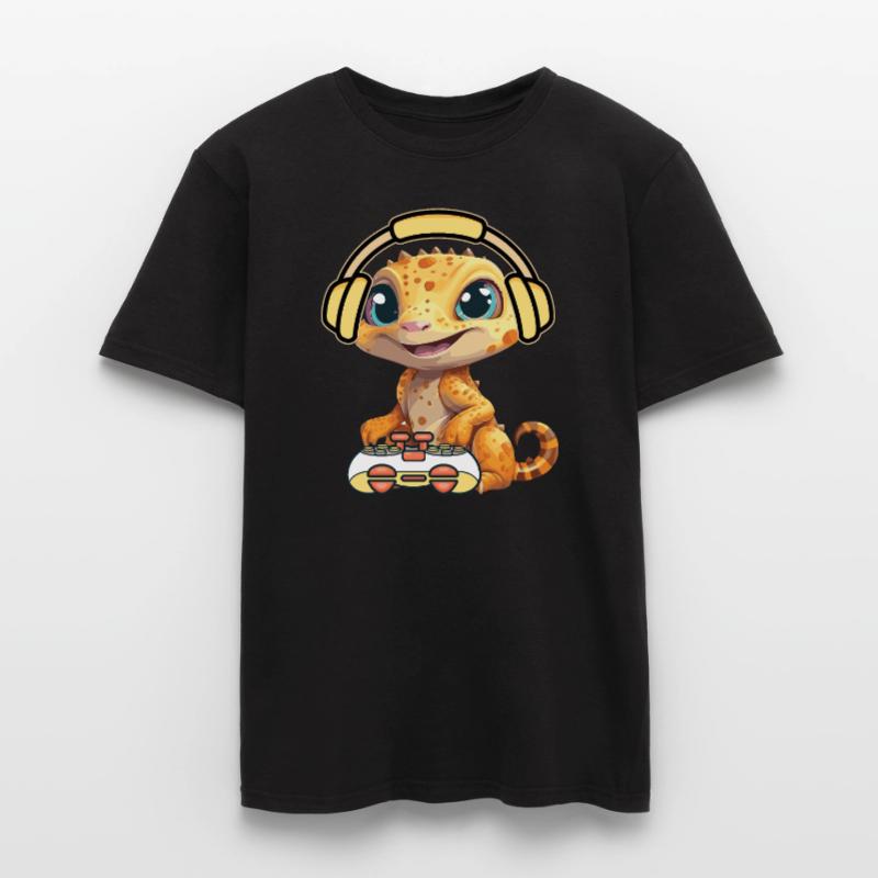Games Controller Gaming Rex Dino with Controller Men’s T-shirt