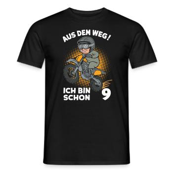 Dégagez! J’ai déjà 9 ans d’anniversaire - T-shirt homme - noir - Devant - AI Model Male 178 light (178cm)