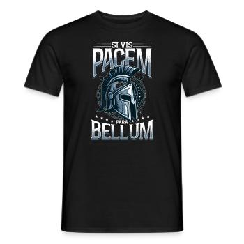 Si Vis Pacem Para Bellum, Lateinisch, Spartaner - Männer T-Shirt - Schwarz - Vorne - AI Model Male 178 light (178cm)