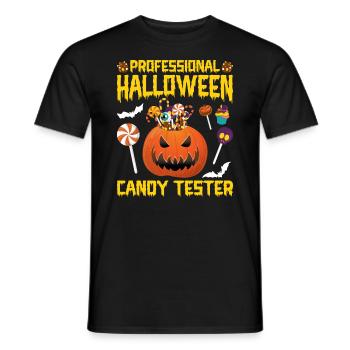 Testeur professionnel de bonbons d’Halloween - T-shirt homme - noir - Devant - AI Model Male 178 light (178cm)