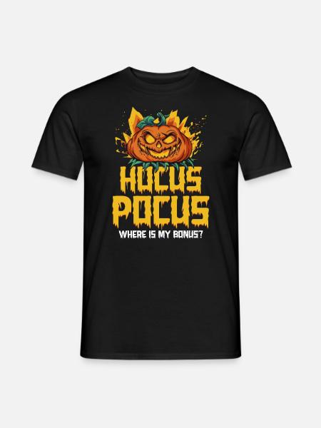 Halloween hocus-pocus pumpkin - Men's T-Shirt - black