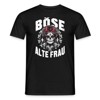 Motorrad Biker Lady Sarkasmus Böse alte Frau - Männer T-Shirt - Schwarz - Vorne - AI Model Male 178 light (178cm)