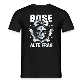 Motorrad Biker Lady Sarkasmus Böse alte Frau - Männer T-Shirt - Schwarz - Vorne - AI Model Male 178 light (178cm)