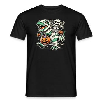 Feiern Sie Die Prähistorische Wendung In Hallowee - Männer T-Shirt - Schwarz - Vorne - AI Model Male 178 light (178cm)